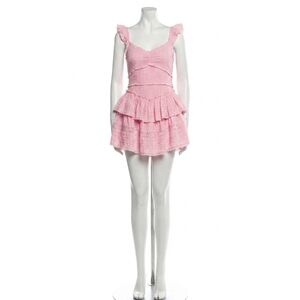 NEW LOVESHACKFANCY lovine mini dress in strawberry spritz
